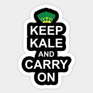 Funny Keep kale and carry on design gift for her gift for kale lover Sticker